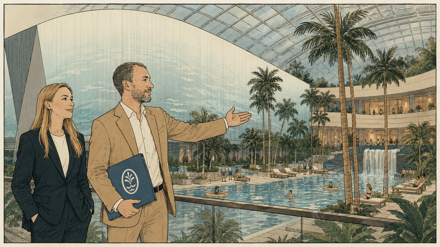 Ольга и Евгений Кононовы, основатели Baden Family, на открытии Baden Land