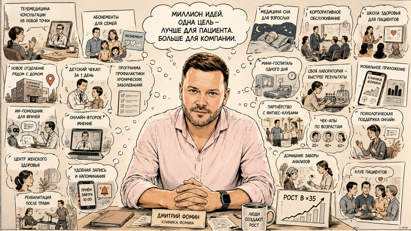 Миллион идей Дмитрия Фомина — иллюстрация